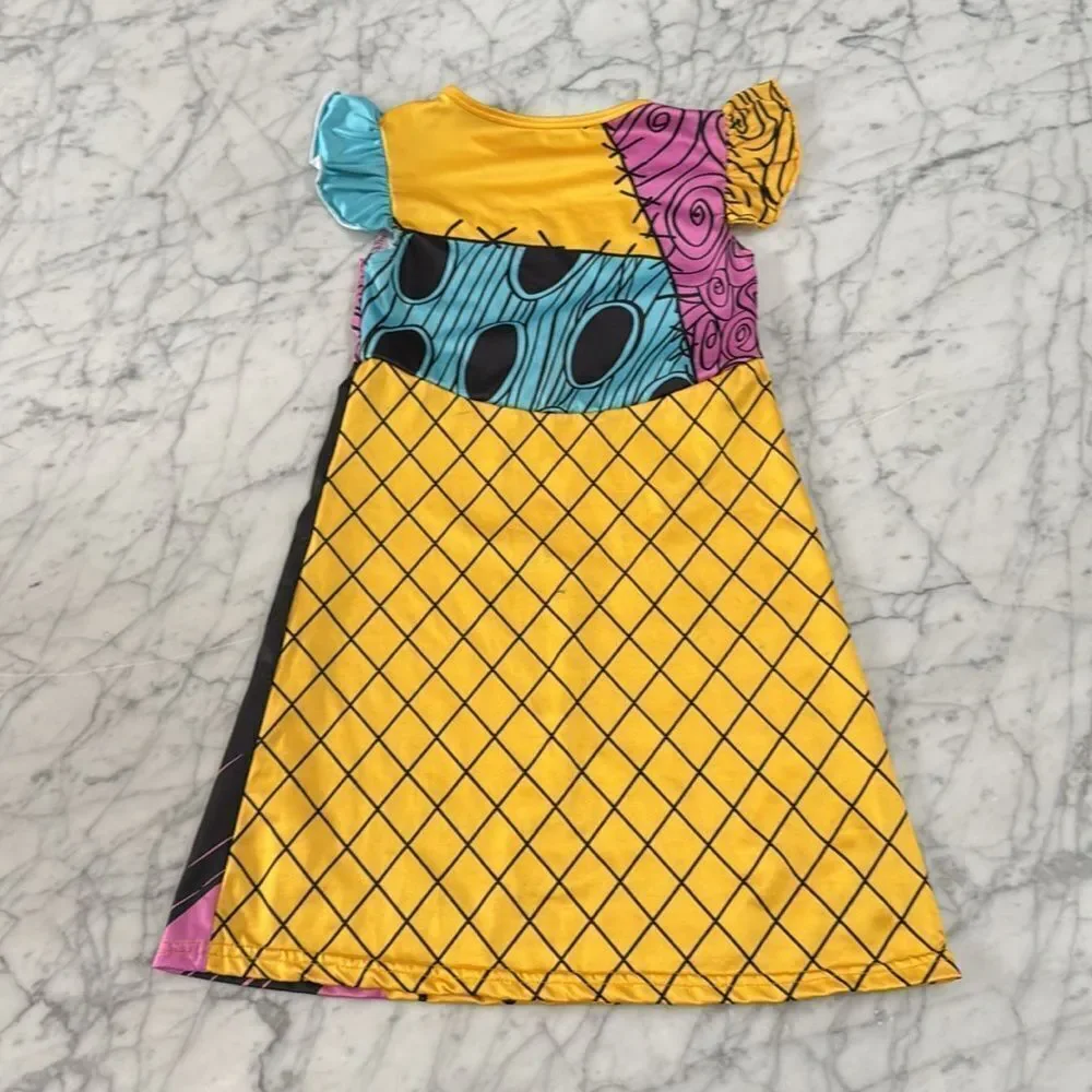 Nightmare Before Christmas Sally Nightgown Sleep Costume Girls XS 4-5 Dress